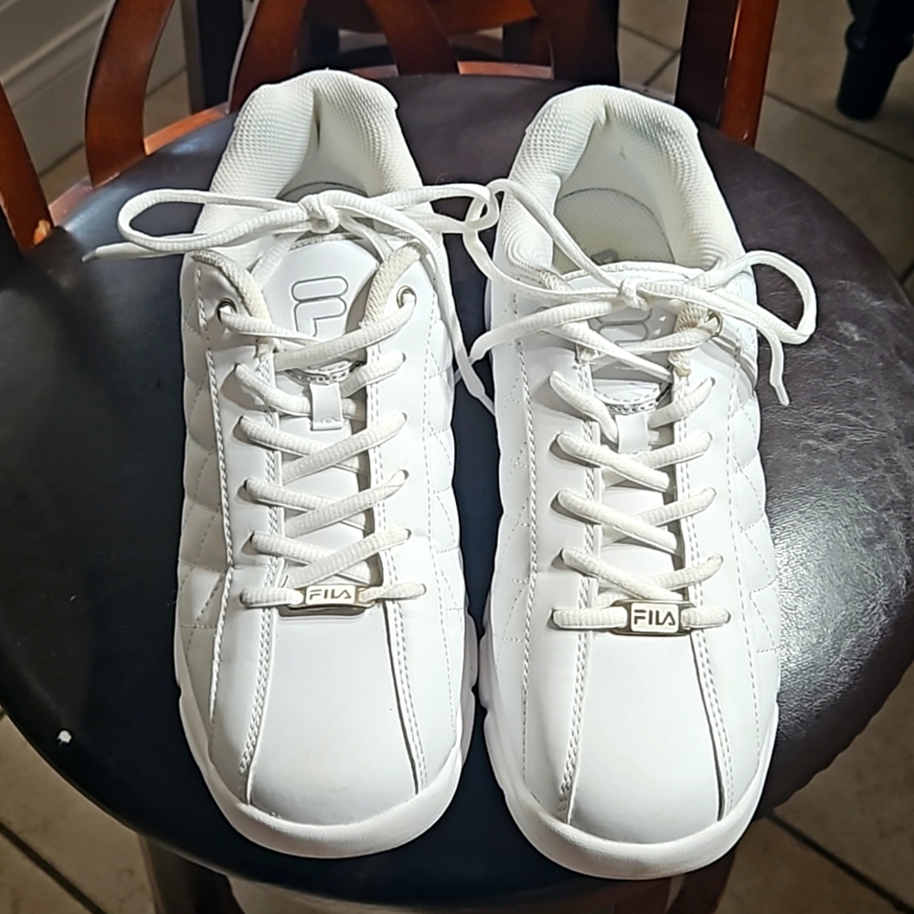 Fila ladies sneakers, white, hardly worn